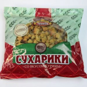 Сухарики "Трапезаʺ со вкусом курицы, ржано-пшеничные, 150гр