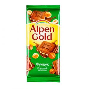 Шоколад "Alpen Gold" мол шоколад с фундуком 85гр