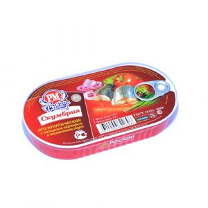 Скумбрия "Рыбное меня" с овощным гарн и томат соус 175г
