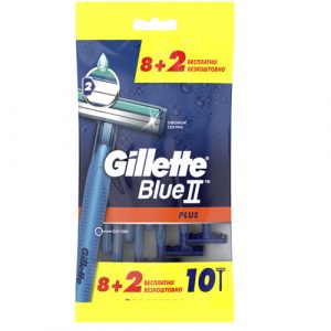 Одноразовый станок для брить "Gillette blue 2 plus" 8+2шт