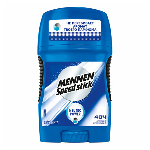 Дезодорант "Mennen Speed Stick" neutro power, 50 г