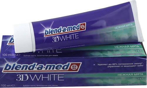 Зубная паста ʺblend-a-medʺ 3D white, нежная мята, 100 гр