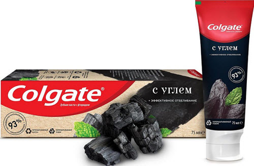 Зубная паста ʺColgateʺ с углем, 75гр