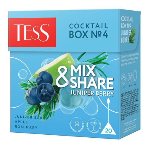 Чай зеленый “Tess” mix share juniper berry 20 пак