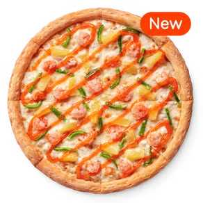 Пицца Креветки со сладким чили, 30см