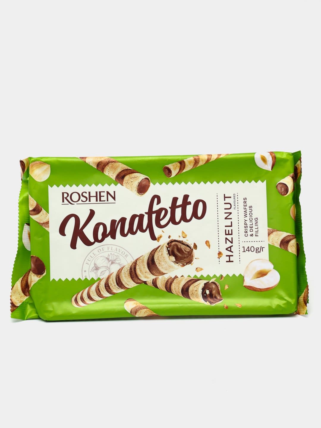 Трубочки вафельные "Roshen Konafetto Hazelnut" ,140гр