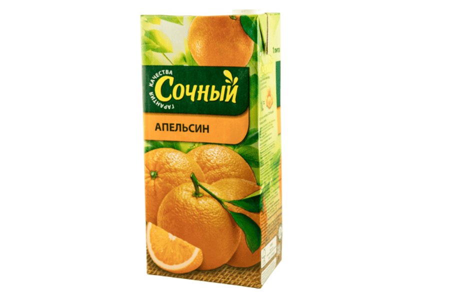 СОК "Сочный" Апельсин 0,93 л